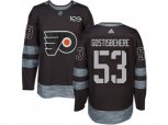 Philadelphia Flyers #53 Shayne Gostisbehere Black 1917-2017 100th Anniversary Stitched NHL Jersey