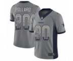 Dallas Cowboys #20 Tony Pollard Limited Gray Rush Drift Fashion Football Jersey