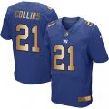 New York Giants #21 Landon Collins Elite Blue Gold Team Color NFL Jersey