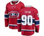 Montreal Canadiens #90 Tomas Tatar Authentic Red Home Fanatics Branded Breakaway NHL Jersey