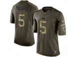 Carolina Panthers #5 Michael Palardy Limited Green Salute to Service NFL Jersey