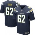 Los Angeles Chargers #62 Max Tuerk Elite Navy Blue Team Color NFL Jersey