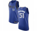 Dallas Mavericks #51 Boban Marjanovic Authentic Royal Blue Basketball Jersey - Icon Edition