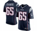 New England Patriots #65 Yodny Cajuste Game Navy Blue Team Color Football Jersey