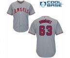 Los Angeles Angels of Anaheim Jose Rodriguez Replica Grey Road Cool Base Baseball Player Jersey