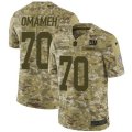 New York Giants #70 Patrick Omameh Limited Camo 2018 Salute to Service NFL Jersey