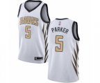 Atlanta Hawks #5 Jabari Parker Swingman White Basketball Jersey - City Edition