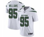 New York Jets #95 Quinnen Williams White Vapor Untouchable Limited Player Football Jersey