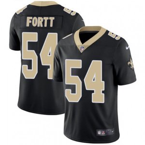New Orleans Saints #54 Khairi Fortt Black Team Color Vapor Untouchable Limited Player NFL Jersey