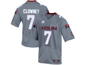 Men\'s South Carolina Gamecocks Jadeveon Clowney #7 College Football Jersey - Grey