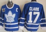 Toronto Maple Leafs #17 Wendel Clark Blue 75th CCM Throwback Stitched NHL Jersey Wholesale Cheap