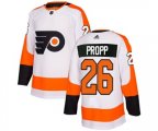 Adidas Philadelphia Flyers #26 Brian Propp Authentic White Away NHL Jersey