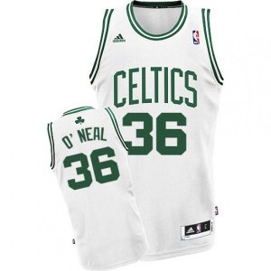 Boston Celtics #36 Shaquille O\'Neal Swingman White Home NBA Jersey