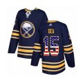 Buffalo Sabres #15 Jean-Sebastien Dea Authentic Navy Blue USA Flag Fashion Hockey Jersey