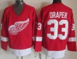 Detroit Red Wings #33 Kris Draper Red CCM Throwback Stitched Hockey Jersey