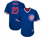 Chicago Cubs #21 Sammy Sosa Royal Blue Flexbase Authentic Collection Cooperstown Baseball Jersey