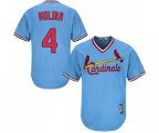 t. Louis Cardinals #4 Yadier Molina Replica Light Blue Cooperstown Baseball Jersey