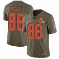 Cleveland Browns #88 Darren Fells Limited Olive 2017 Salute to Service NFL Jersey