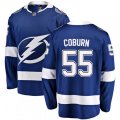 Tampa Bay Lightning #55 Braydon Coburn Fanatics Branded Blue Home Breakaway NHL Jersey