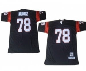 Cincinnati Bengals #78 Anthony Munoz Black Throwback Jersey