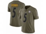 Pittsburgh Steelers #5 Joshua Dobbs Limited Olive 2017 Salute to Service NFL Jersey