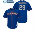 New York Mets #29 Devin Mesoraco Replica Royal Blue Alternate Road Cool Base Baseball Jersey