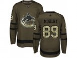 Vancouver Canucks #89 Alexander Mogilny Green Salute to Service Stitched NHL Jersey