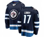 Winnipeg Jets #17 Adam Lowry Fanatics Branded Navy Blue Home Breakaway NHL Jersey
