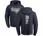 Los Angeles Rams #20 Troy Hill Navy Blue Backer Pullover Hoodie