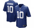 New York Giants #10 Eli Manning Game Royal Blue Team Color Football Jersey