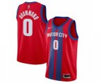 Detroit Pistons #0 Andre Drummond Authentic Red Basketball Jersey - 2019-20 City Edition