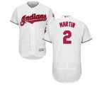 Cleveland Indians #2 Leonys Martin White Home Flex Base Authentic Collection Baseball Jersey