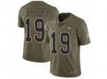 New Orleans Saints #19 Ted Ginn Jr Limited Olive 2017 Salute to Service NFL Jersey