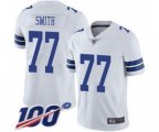 Dallas Cowboys #77 Tyron Smith White Vapor Untouchable Limited Player 100th Season Football Jersey