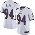 Baltimore Ravens #94 Carl Davis White Vapor Untouchable Limited Player NFL Jersey