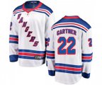 New York Rangers #22 Mike Gartner Fanatics Branded White Away Breakaway NHL Jersey