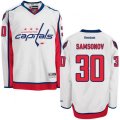 Washington Capitals #30 Ilya Samsonov Authentic White Away NHL Jersey