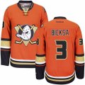 Anaheim Ducks #3 Kevin Bieksa Authentic Orange Third NHL Jersey
