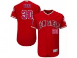 Los Angeles Angels of Anaheim #30 Nolan Ryan Red Flexbase Authentic Collection MLB Jersey