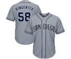 San Diego Padres Trey Wingenter Replica Grey Road Cool Base Baseball Player Jersey