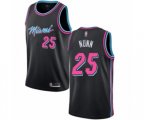 Miami Heat #25 Kendrick Nunn Authentic Black Basketball Jersey - City Edition