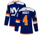 New York Islanders #4 Thomas Hickey Authentic Blue Alternate NHL Jersey