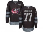 Columbus Blue Jackets #77 Josh Anderson Black 1917-2017 100th Anniversary Stitched NHL Jersey