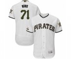 Pittsburgh Pirates Yacksel Rios White Alternate Authentic Collection Flex Base Baseball Player Jersey