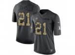 Pittsburgh Steelers #21 Sean Davis Black Men Stitched NFL Limited 2016 Salute to Service Jersey