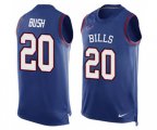 Buffalo Bills #20 Rafael Bush Limited Royal Blue Player Name & Number Tank Top Football Jersey