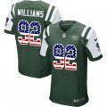 New York Jets #92 Leonard Williams Elite Green Home USA Flag Fashion NFL Jersey