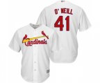 St. Louis Cardinals #41 Tyler O'Neill Replica White Home Cool Base Baseball Jersey