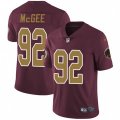 Washington Redskins #92 Stacy McGee Burgundy Red Gold Number Alternate 80TH Anniversary Vapor Untouchable Limited Player NFL Jersey