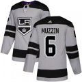 Los Angeles Kings #6 Jake Muzzin Premier Gray Alternate NHL Jersey